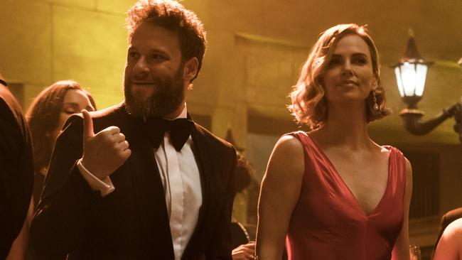 Seth Rogen and Charlize Theron snatch lasting laughs in Long Shot. Picture: AP