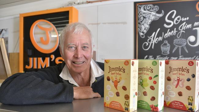 Toowoomba business owner and Jim's Jerky founder, Jim Tanner, has released a range of school lunch snacks called Jimmie's Beef Bites.