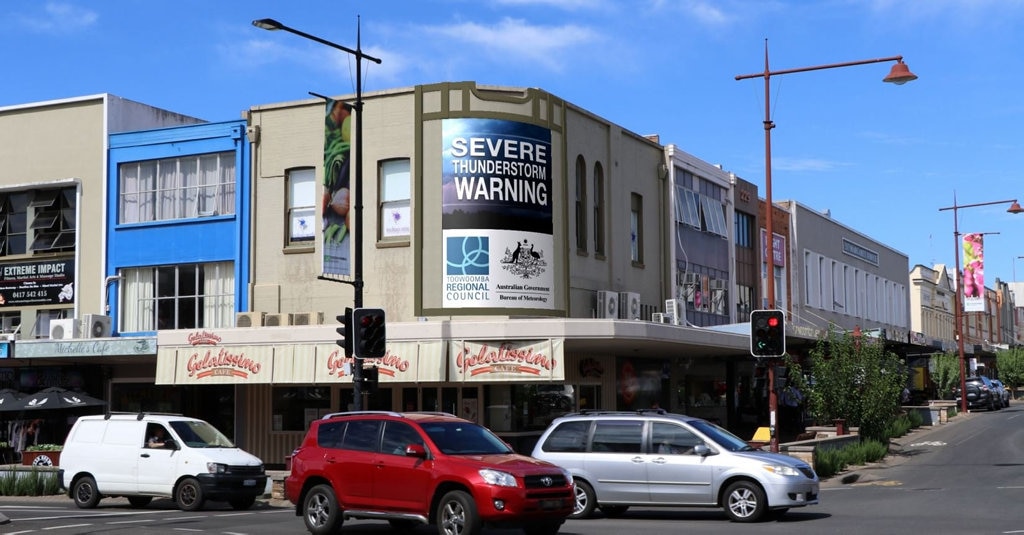 Paradise Outdoor Advertising wants to be second company to build giant digital billboard in the centre of the Toowoomba CBD. Picture: Contributed