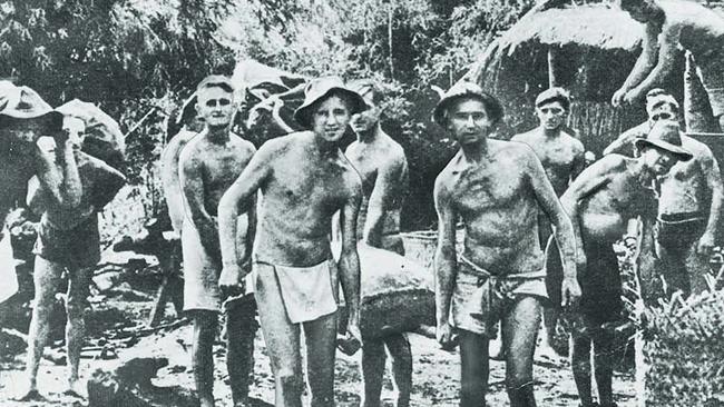 POWs being forced to work as slave labour. Pic: State Library of Victoria