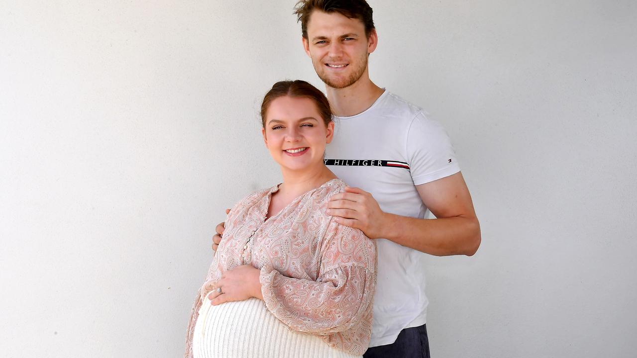 Emily Jack has moved with her husband Joshua to her parents in Logan. Picture: John Gass