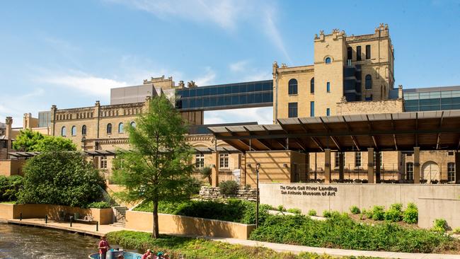 San Antonio Museum of Art and the river in Texas.