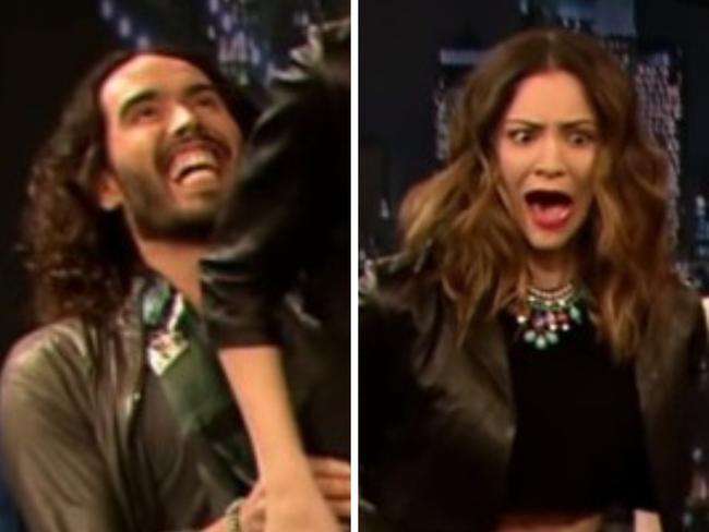 Russell Brand and Katharine McPhee.