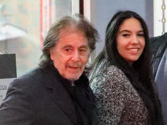 Al Pacino has been ordered to pay $46k a month in child support to girlfriend Noor Alfallah for their five-month-old son. Picture: Backgrid