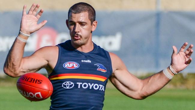 Taylor Walker turned back the clock against Geelong. Picture: Brenton Edwards