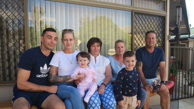 Family of Jack Yuille, 26, who tragically died in a car accident in Forster on Friday. Pic Daniel Mills