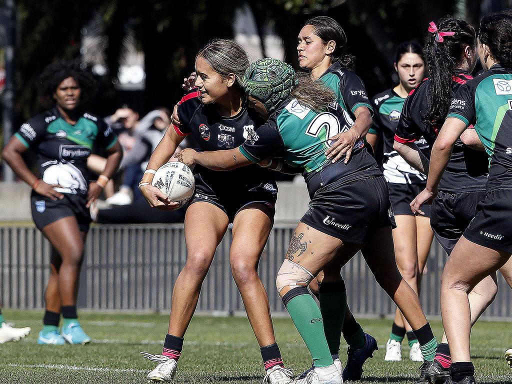 Aaliyah Haumono returns to Tarsha Gale with the Eels. Picture: John Appleyard