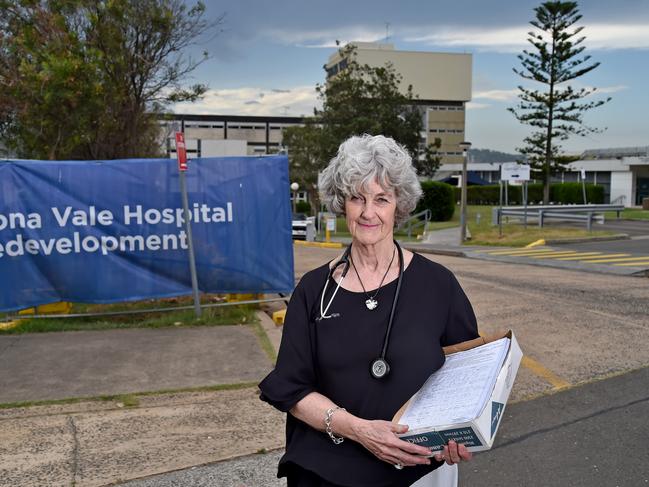 Dr Suzanne Daly outside Mona Vale Hospital. Picture: Troy Snook