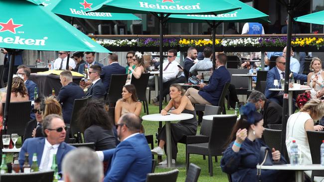 Last year’s Everest Day, fwaturing the crowd social distancing. Picture: David Swift