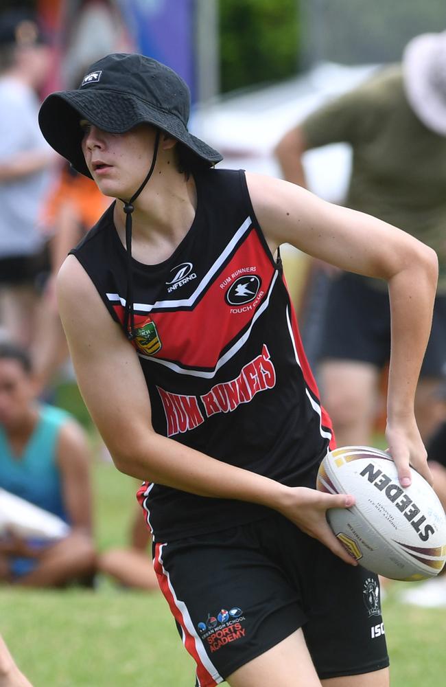 Junior State North Touch Football at Queens Park. Townsville Rum Runners. Jahi Starr. Picture: Evan Morgan