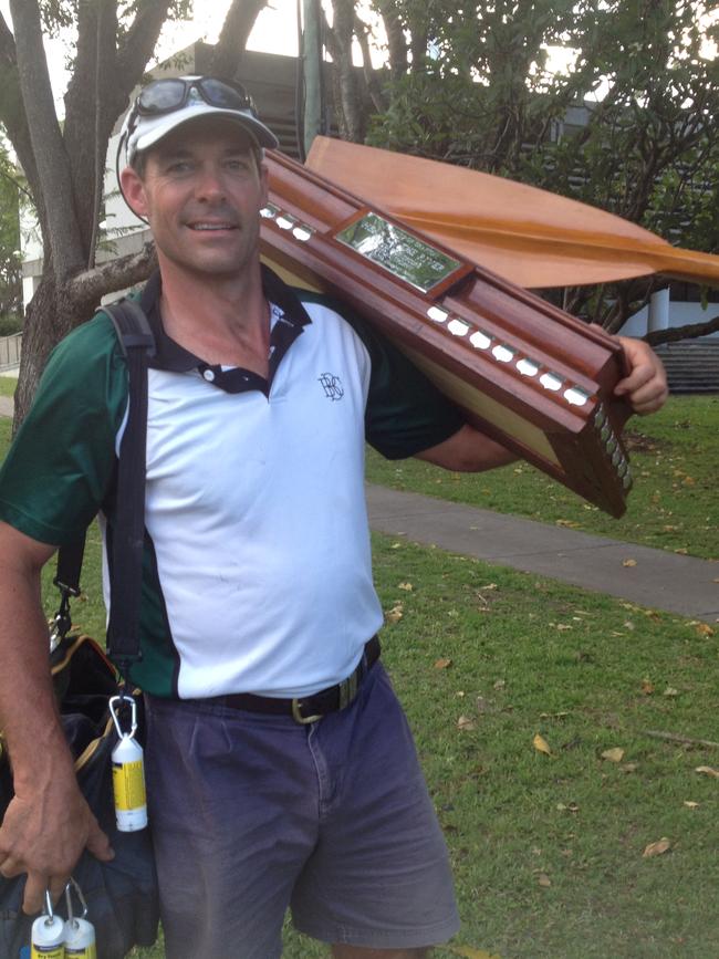 Sacked rowing coach David Bellamy at his old job.