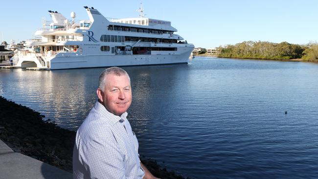 Gold Coast City Marina and Shipyard boss Trenton Gay instigated the idea of hosting the country’s first superyacht rendezvous: “This will put Australia on the map with some of the law changes coming through, increasing focus on the South Pacific because of our safety record and the fact we are good value.” Picture: Glenn Hampson