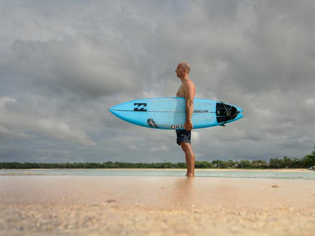 Matt Formston is a four-time world champion para surfer who has taken on the biggest wave on Earth. Picture: TheBlindSeaPtyLtd