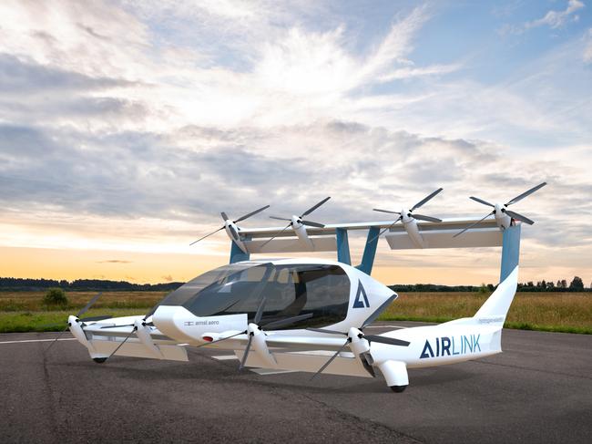 AMSL Aero's Vertiia, the world's first passenger capable hydrogen Vertical Take Off and Landing Aircraft, developed in Australia. Picture: AMSL Aero. ,