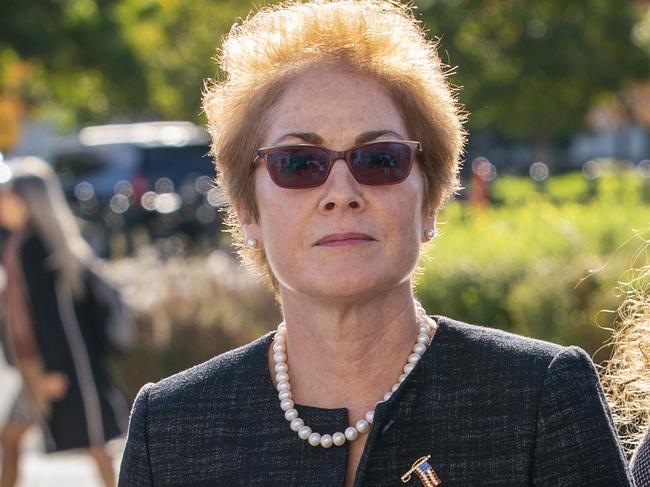 Former US ambassador to Ukraine Marie Yovanovitch, arrives on Capitol Hill in Washington for the impeachment panels. Picture: AP Photo/J. Scott Applewhite, File