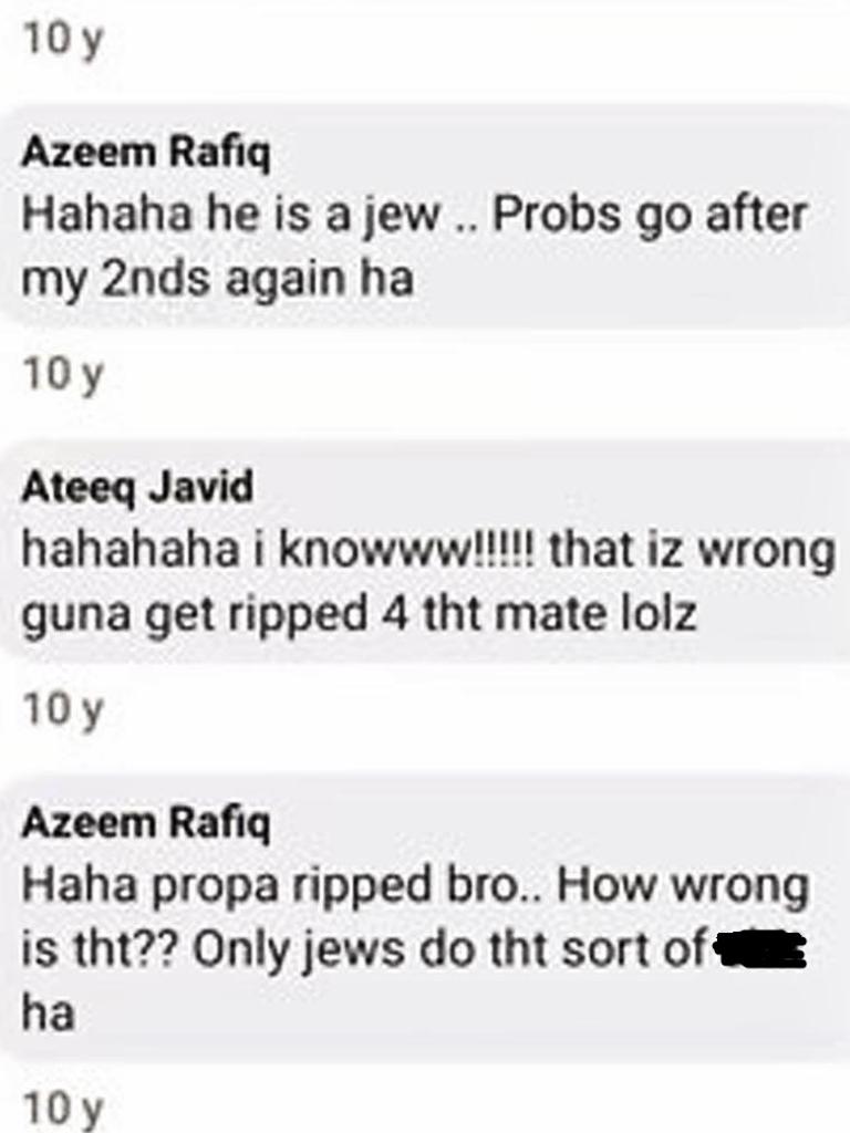 Rafiq has apologised after these messages were uncovered. Photo: Twitter.