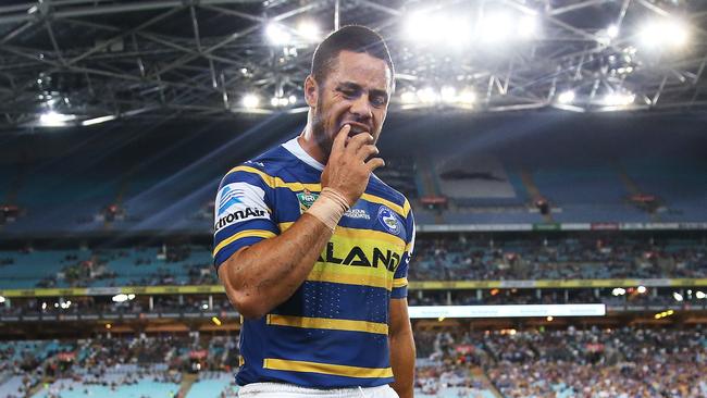 Jarryd Hayne is facing a stint on the sideline. Picture. Phil Hillyard