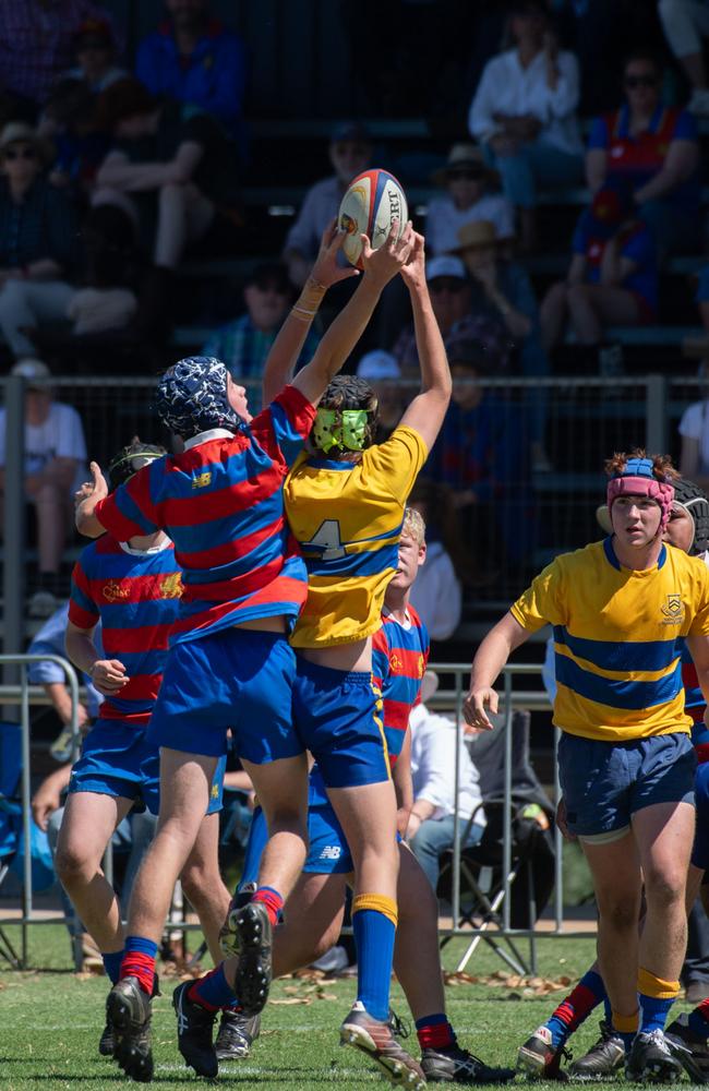 Downlands 15A vs TGS 15A. 2024 O'Callaghan Cup day at Downlands College. Photo by Nev Madsen