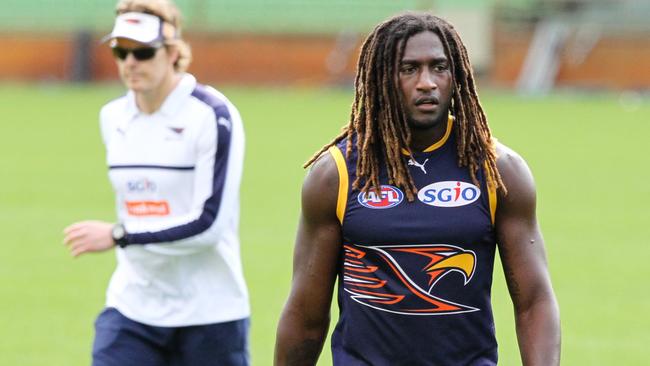 Nic Naitanui was impressive against the Swans in his first AFL game since Round 22, 2016.