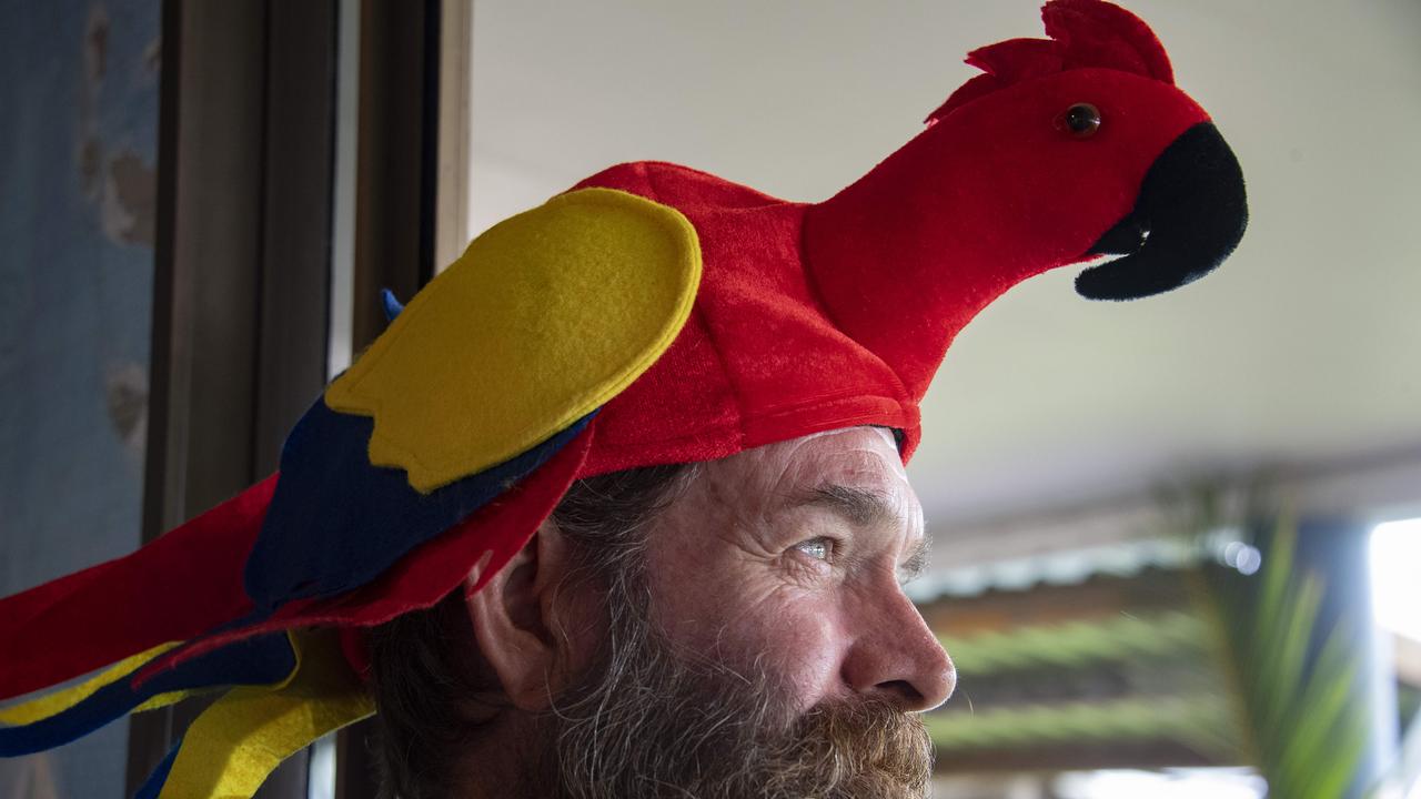 Parrot Head Concert, CCYS - Eric Hodgson with another head parrot. Picture: Brian Cassey