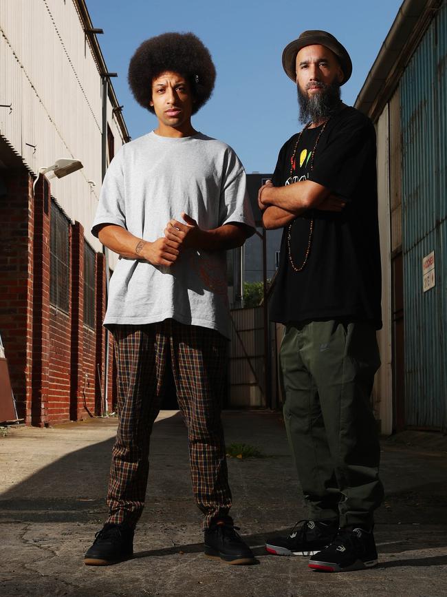 Remi Kolawole (left) and Justin Smith aka Sensible J. Picture: Aaron Francis