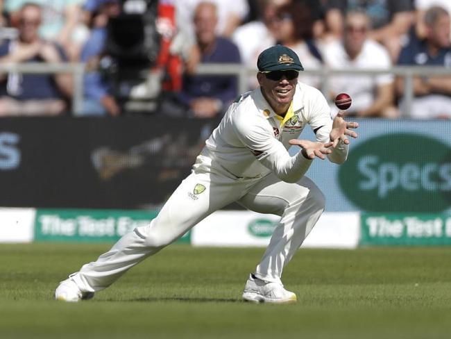 David Warner took a string of fine catches to back up his first innings runs.