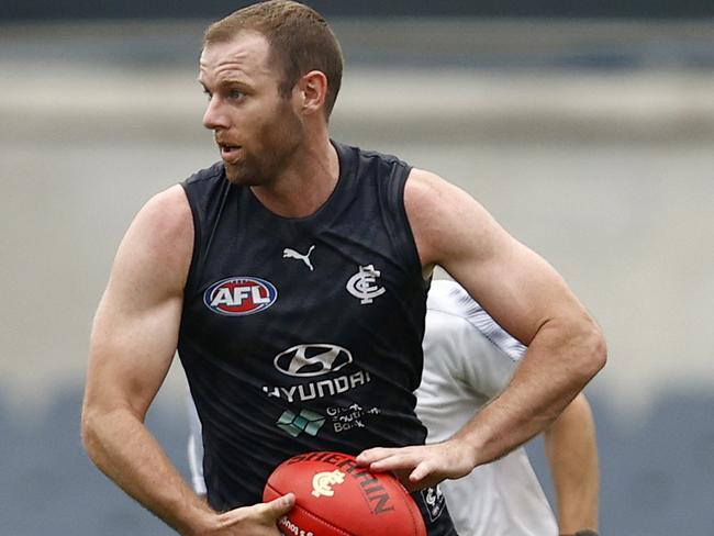 Docherty, less than three months after his return to training. Picture: Getty Images