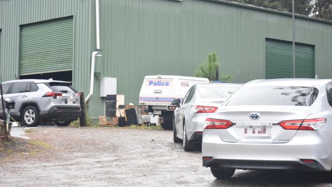 Police at an Ilkley Rd property in Ilkley on July 20, 2022. Picture: Sam Turner