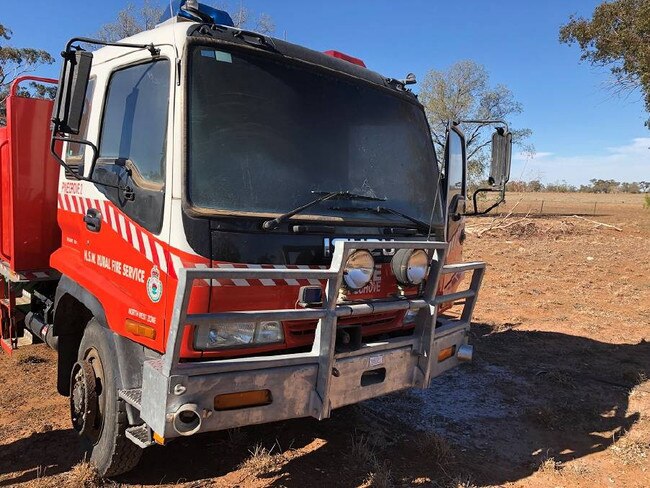 The Pine Grove RFS truck Jacob Darcy set on fire had to be replaced with a new truck worth an estimated $368,000. Picture: NSW Police