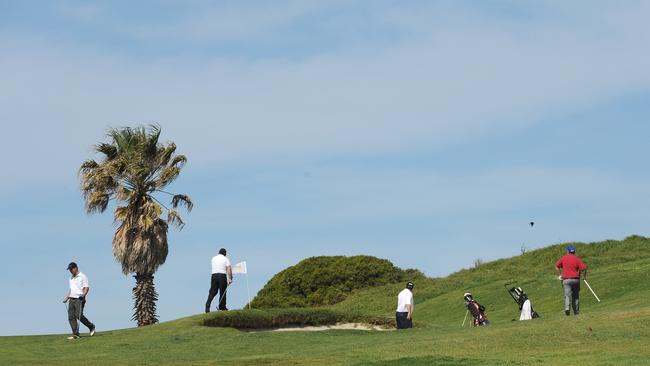 There are concerns walkers could be struck with flying golf balls.