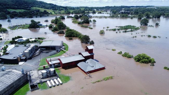 Beenleigh Artisan Rum Distillery's iconic Big Red Shed was flooded when the Albert River broke its banks in March 2022.