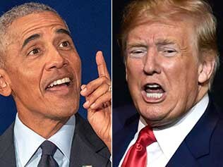 Barack Obama and US President Donald Trump