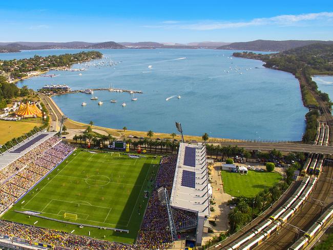 Gosford waterfront has not changed much in 20 years. Picture: Skymedia Productions