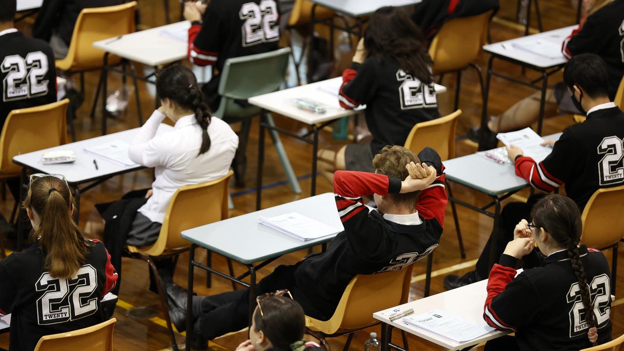 More than three quarters of Australian students said they ‘didn’t fully try’. Picture: Jonathan Ng