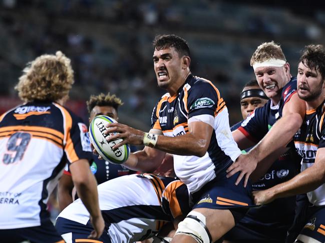 Rory Arnold was the leading ‘fist' of the Brumbies effective lineout weapon. Picture: AAP Image/Mick Tsikas