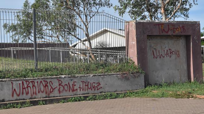 A scene from the Daly River community of Nauiyu where community unrest has forced the school to close. Picture: Jason Walls