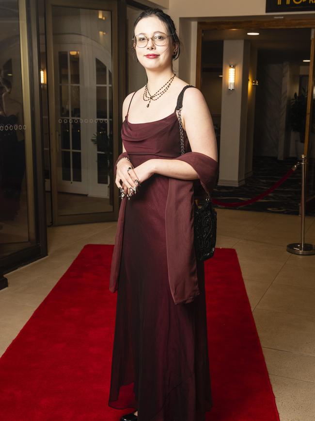 Graduate Sarah Mitchell at the Toowoomba Flexi School formal at Burke and Wills Hotel, Thursday, October 20, 2022. Picture: Kevin Farmer