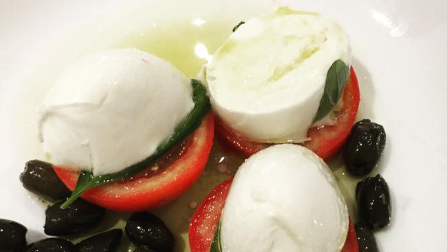 Pictured at Machiavelli restaurant. The Caprese salad