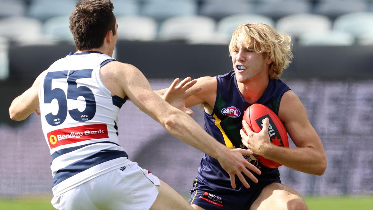 Jason Horne in action for the AFL Academy side earlier this year. Picture: Michael Klein