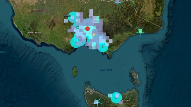 More than 21,000 people reported feeling the tremors including some as far away as Hobart. Picture: Geosciences Australia