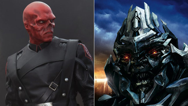 TRANSFORMERS HUGO WEAVING voices Megatron, leader of the