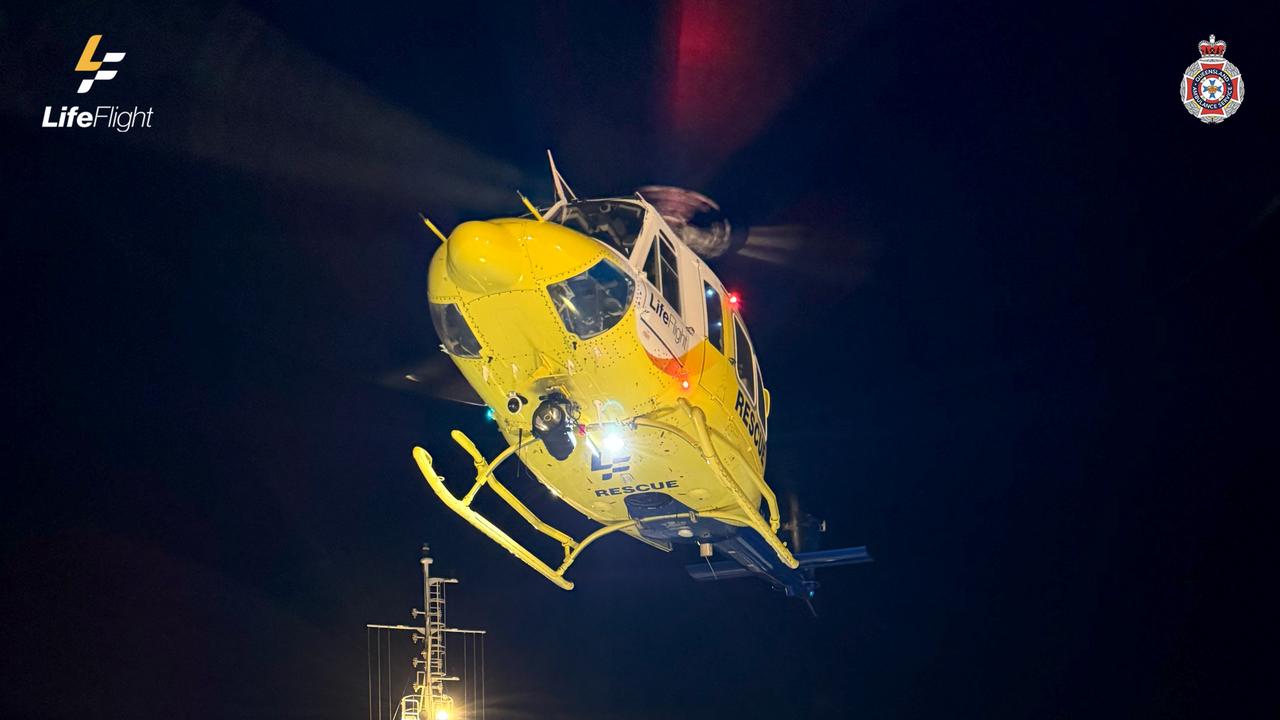 WATCH: LifeFlight crew airlifts man from ship in daring night rescue