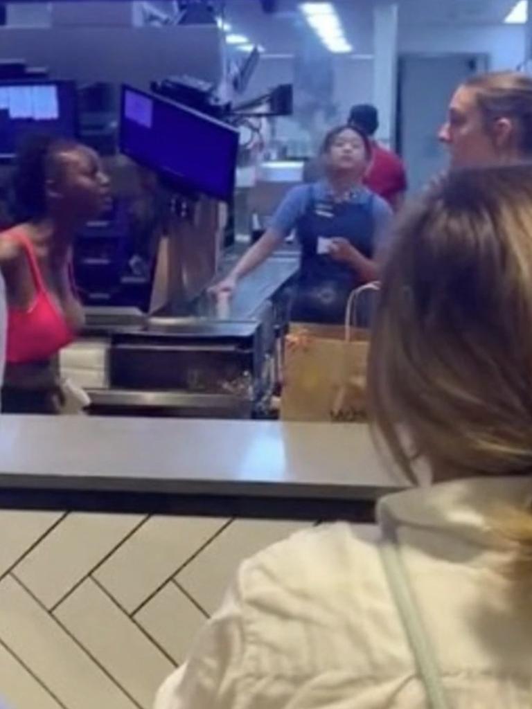 She then began yelling at the staff. Picture: TikTok