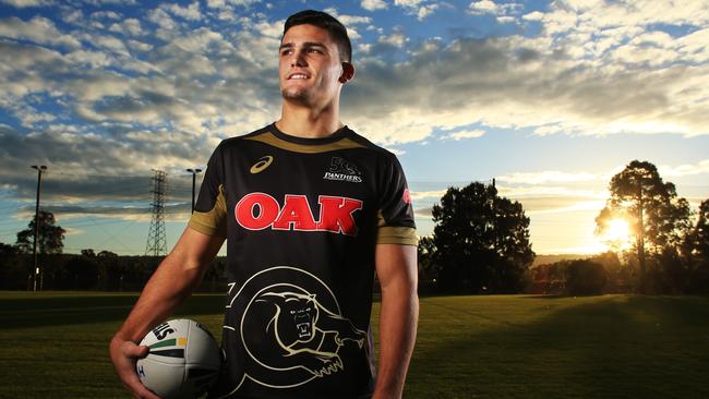 Penrith Panthers halfback Nathan Cleary at the Panthers HQ , Penrith. pic Mark Evans