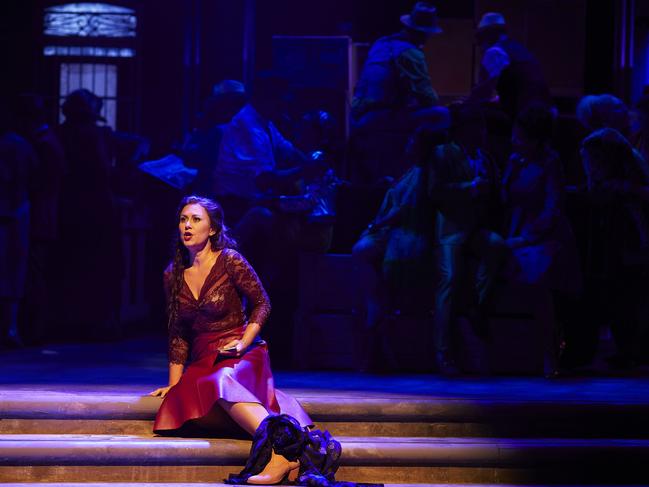 Veronica Simeoni sizzles as Carmen in Opera Australia's production of Carmen at the Sydney Opera House. Picture: Keith Saunders