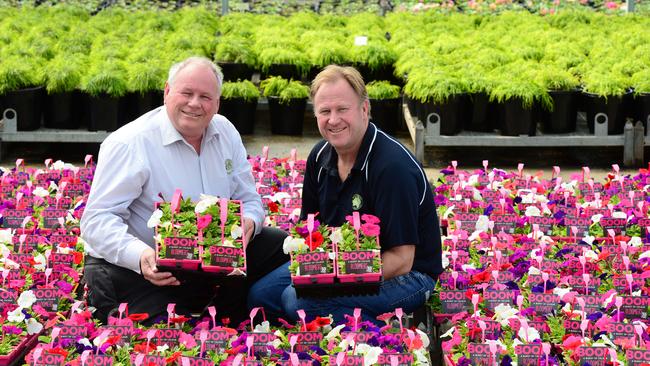 Boomaroo Nurseries has a new Green Life range. Pictured: L-R Theo and Eric Jacometti with the new range.