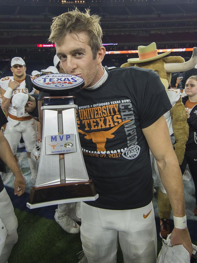 Texas punter Michael Dickson was the MVP of the Texas Bowl 