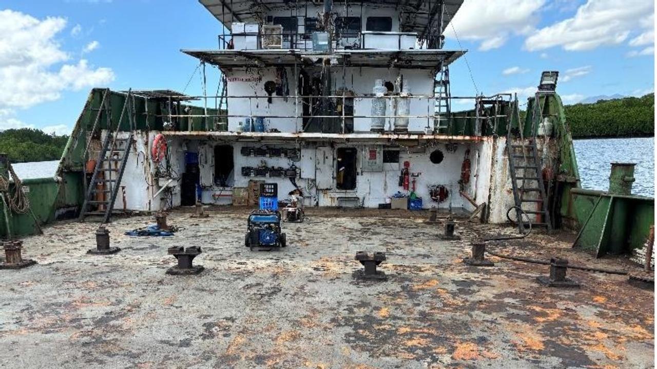 The deck of the Endeavour Bay.