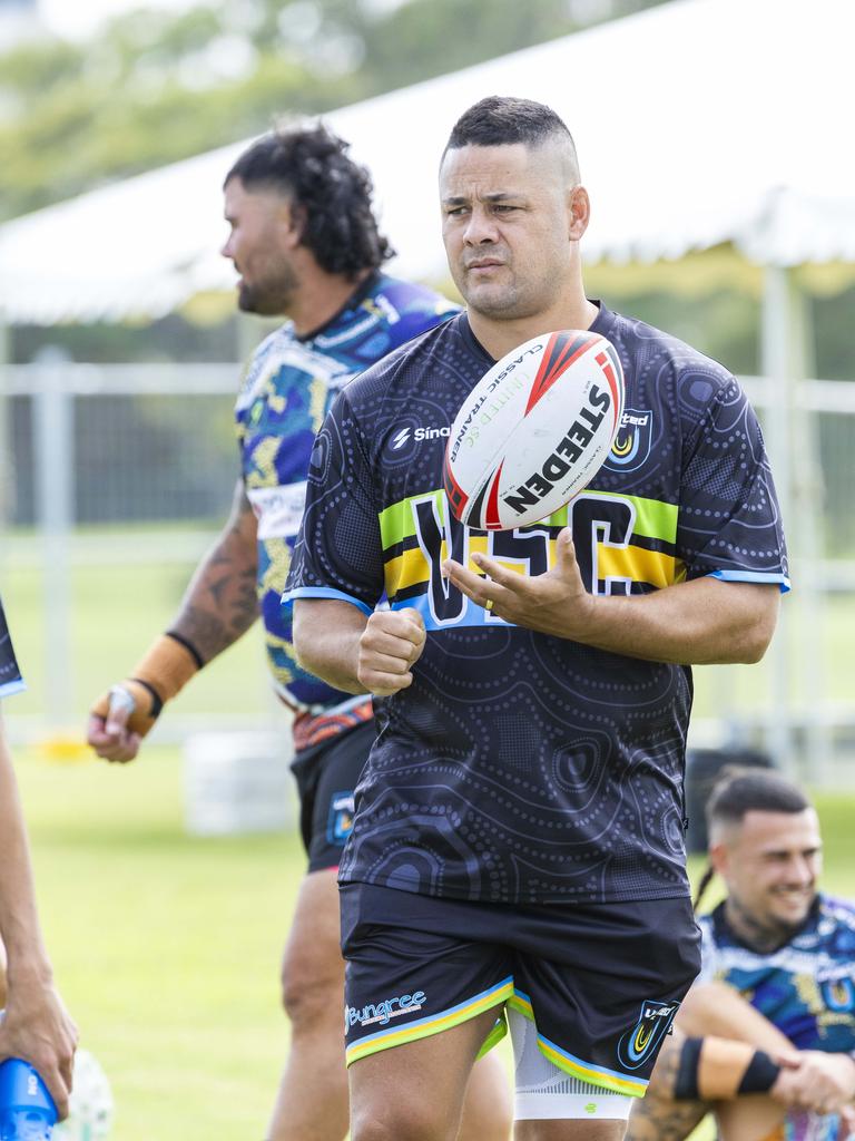 United SC remain hopeful Jarryd Hayne can make another appearance. Picture: Richard Walker