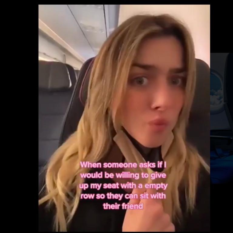 The passenger has since gone viral after posting about the predicament.